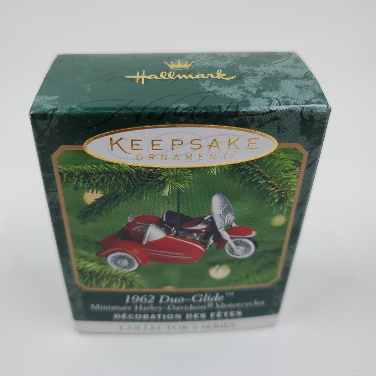 Miniature Harley Davidson 1962 Duo-Glide Hallmark Keepsake