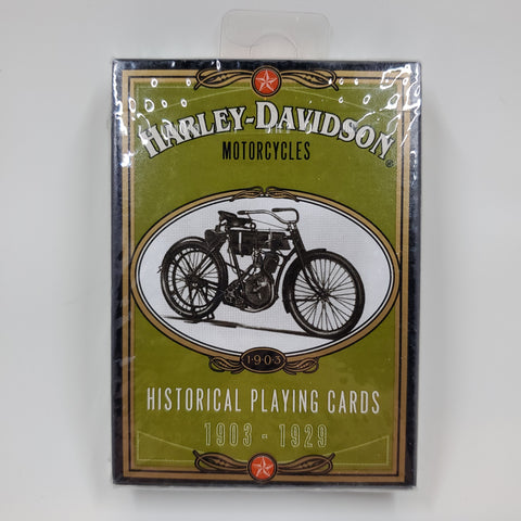 Harley Davidson Motorcycles Historical Playing Cards 1903 - 1929