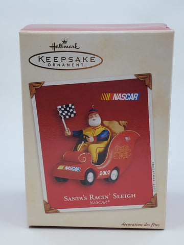 2002 Santa's Racin' Sleigh, NASCAR, Handcrafted Ornament