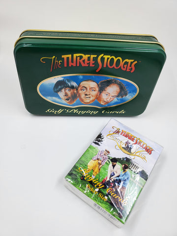 The Three Stooges Playing Cards in Collectible tin, dated 1998