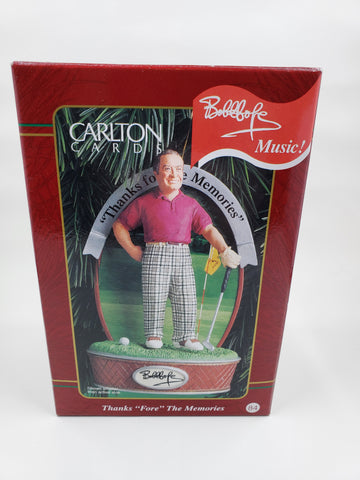 Bob Hope Thanks Fore The Memories, Heirloom Collection, Carlton Cards Music Ornament dated 1999