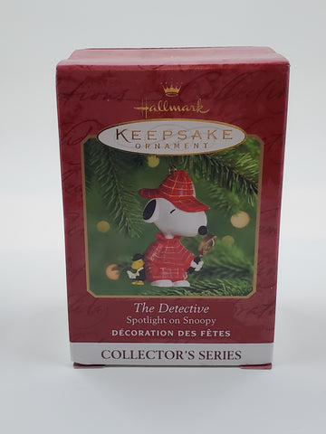 The Detective, Spotlight on Snoopy, Hallmark Keepsake Ornament Collector’s Series dated 2000