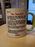 11 oz. PERSONALIZED HOT CHOCOLATE MUGS, GIFT FROM HOLIDAY ELF - PRE-ORDER