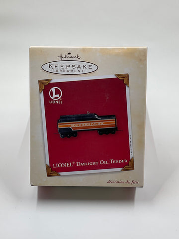 Lionel Daylight Oil Tender, Hallmark Keepsake Ornament dated 2003