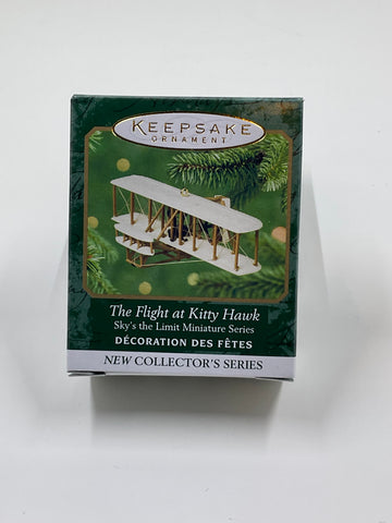 The Flight at Kitty Hawk, Sky’s the Limit Miniature series, Hallmark Keepsake Ornament Collector’s Series dated 2001