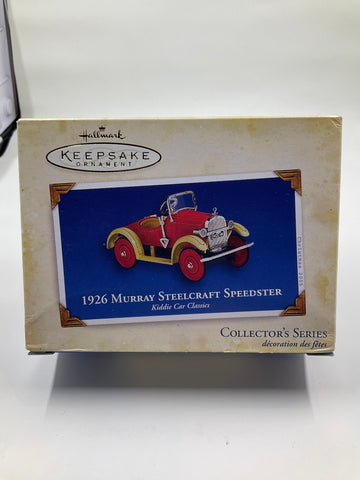 1926 Murray Steelcraft Speedster, Kiddie Car Classics, Hallmark Keepsake Ornament Collector’s Series dated 2005