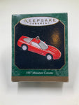 1997 Miniature Corvette, Hallmark Keepsake Ornament dated 1997