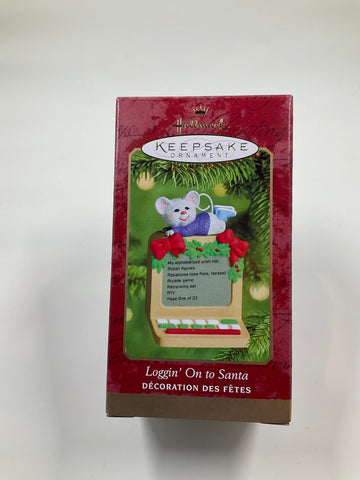 Login’ on to Santa, Hallmark Keepsake Ornament dated 2000