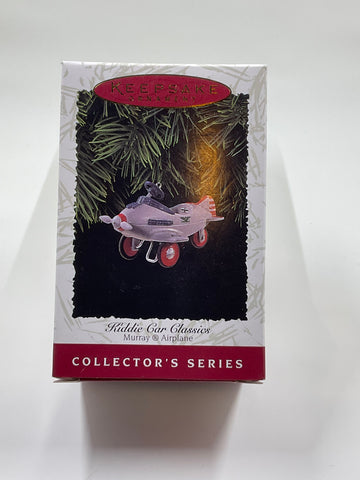 Murray Airplane, Kiddie Car Classics, Hallmark Keepsake Ornament Collector’s Series dated 1996