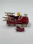 Kiddie Car Classics, Murray Fire Truck, miniature and regular, no boxes, Hallmark Keepsake Ornament Collector’s Series dated 1995